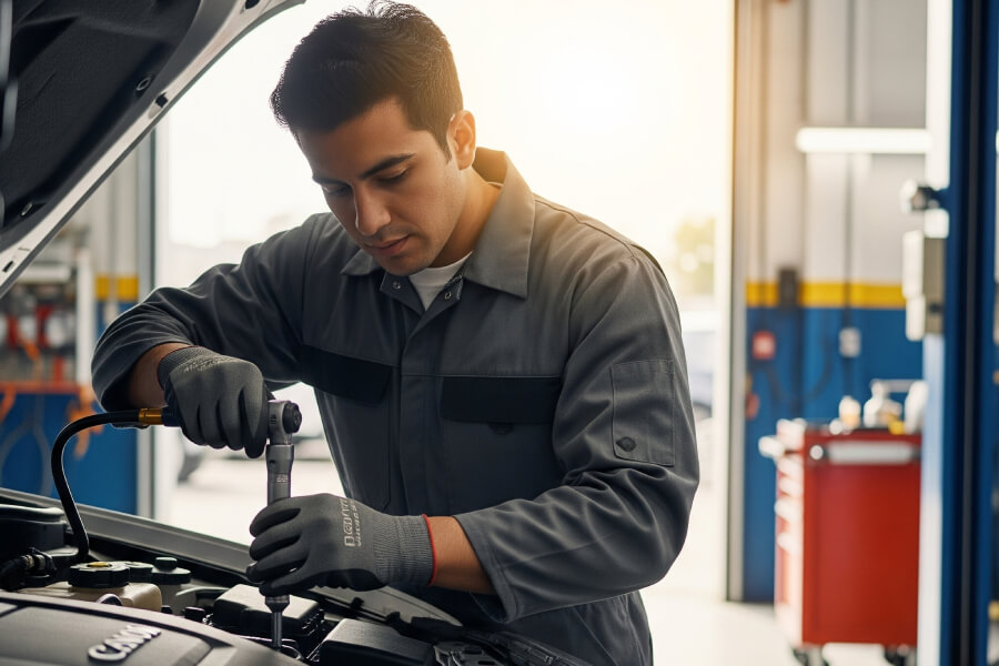 Đi kỹ sư nhật bản bảo dưỡng oto