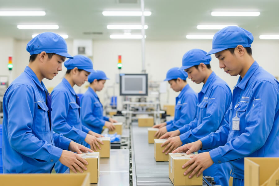 Đơn hàng đóng gói công nghiệp nhật bản