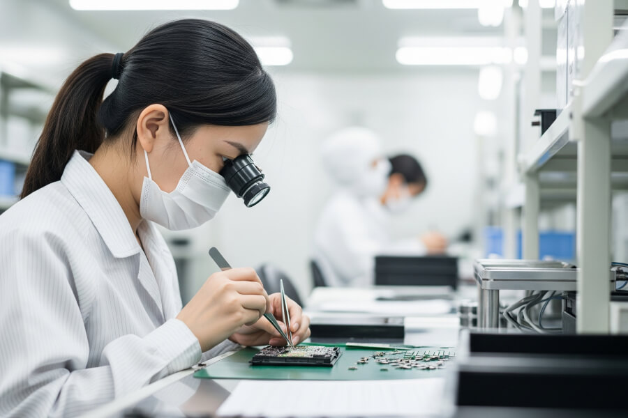 Kỹ sư đi nhật lắp ráp linh kiện