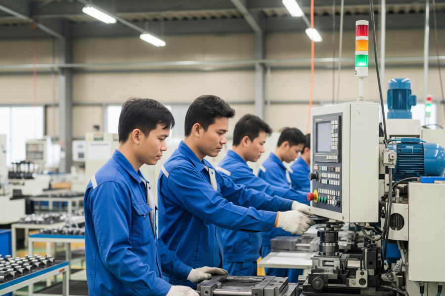 Kỹ sư nhật bản hàn kim loại