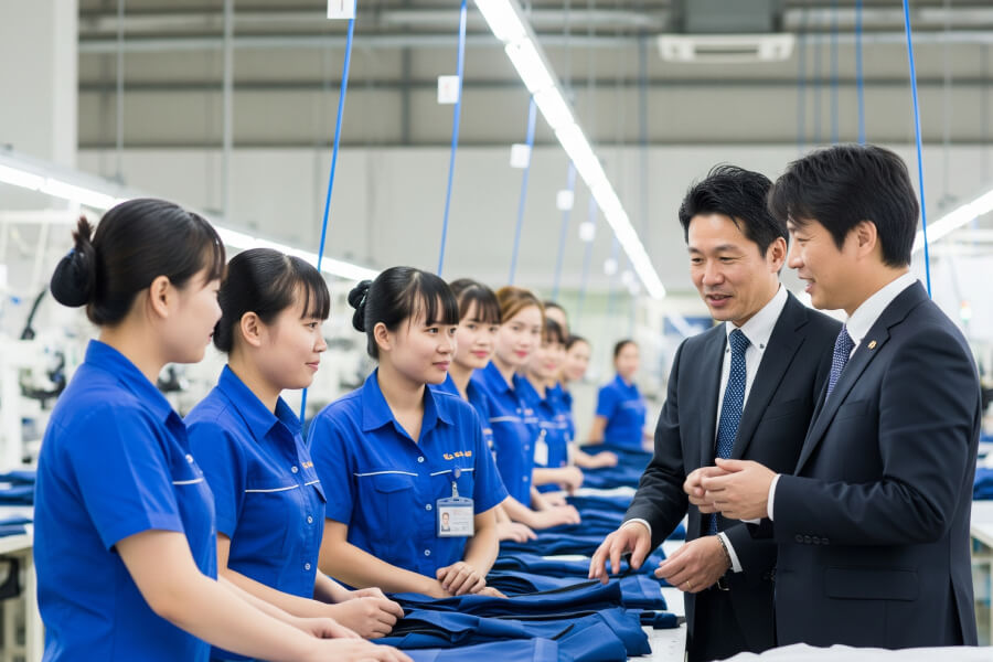 Lao động nhật bản ngành may mặc