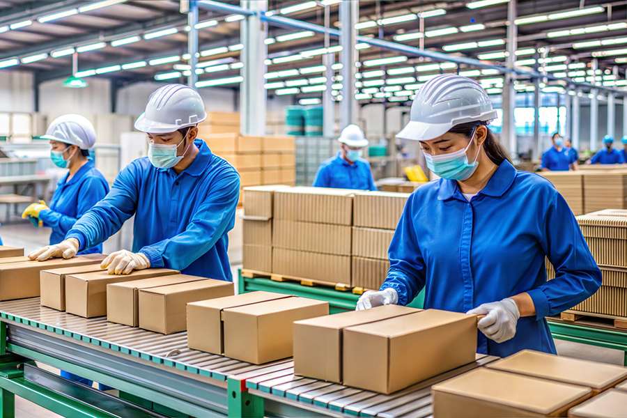 Xuất khẩu lao động Nhật Bản Đơn hàng đóng gói công nghiệp